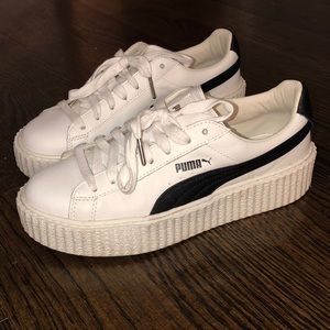 Black and white Fenty Puma creepers-Size 8.5